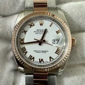 Rolex Rolex Datejust 116231-0092 36mm Stainless steel White