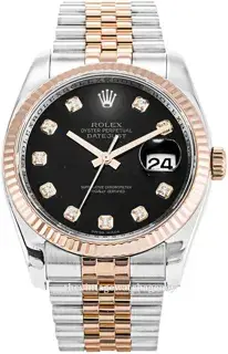 Rolex Rolex Datejust 116231-0056 36mm Stainless steel Black