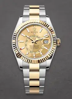 Rolex Rolex Sky-Dweller 336933 42mm Yellow gold and Stainless steel Champagne