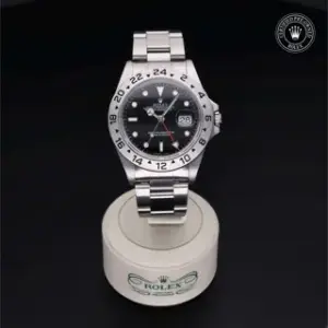 Rolex Rolex Explorer II 16570 BLK IX OYS 40mm Stainless steel Black