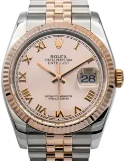 Rolex Rolex Datejust 116231 36mm Rose gold and Stainless steel Gray