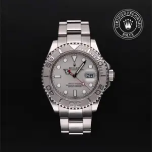 Rolex Rolex Yacht-Master 16622 40mm Platinum and Stainless steel Red