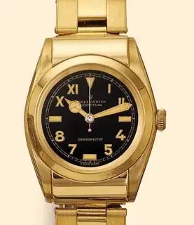 Rolex Rolex Oyster Perpetual 3065 32mm Yellow gold Black