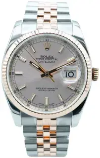 Rolex Rolex Datejust 116231-0062 36mm Rose gold and Stainless steel Pink