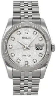Rolex Rolex Datejust 116234-0087 36mm Stainless steel Silver