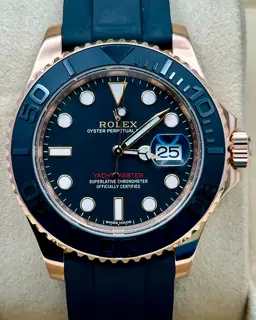 Rolex Rolex Yacht-Master 116655 40mm Rose gold Black