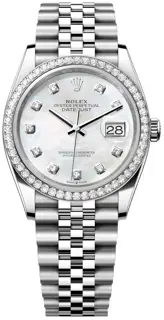 Rolex Rolex Datejust 126284RBR-0011 36mm Stainless steel White