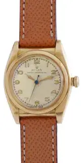 Rolex Rolex Oyster Perpetual 3009 31mm Yellow gold Silver