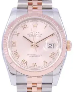Rolex Rolex Datejust 116231 36mm Yellow gold and Stainless steel Purple