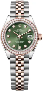 Rolex Rolex Lady-Datejust 279381RBR-0007 28mm Stainless steel Green