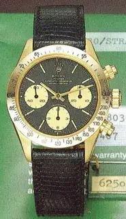 Rolex Rolex Daytona 6265 36mm Yellow gold Black