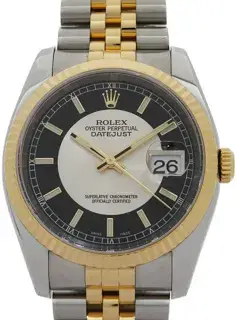 Rolex Rolex Datejust 116233 36mm Stainless steel Black and Silver