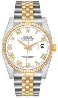 Rolex Rolex Datejust 116233 36mm Stainless steel White