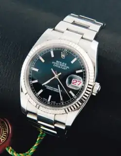 Rolex Rolex Datejust 116234 37mm Stainless steel Black