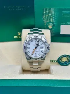 Rolex Rolex Explorer II 216570-0001 42mm Stainless steel White