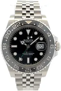 Rolex Rolex GMT-Master II 126710 GRNR 40mm Stainless steel Black