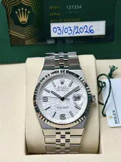 Rolex Rolex Land-Dweller 127334-0001 40mm Stainless steel White