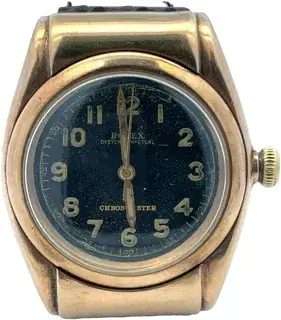 Rolex Rolex Oyster Perpetual 3065 32mm Yellow gold Black