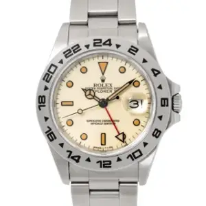 Rolex Rolex Explorer II 16550 40mm Stainless steel Cream