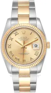 Rolex Rolex Datejust 116233-0193 36mm Stainless steel Champagne