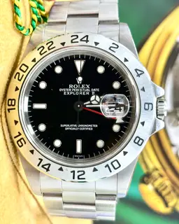 Rolex Rolex Explorer II 16570 40mm Stainless steel Black