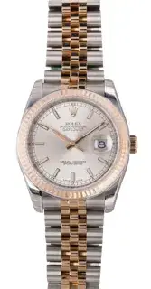 Rolex Rolex Datejust 116231 36mm Yellow gold and Stainless steel Silver