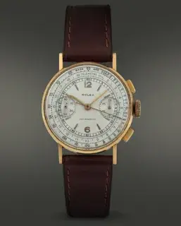Rolex Rolex Oyster Chronograph Antimagnétique Monoblocco 3484 36mm Rose gold Silver