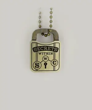 Schofield Secrets Within Padlock Keyring