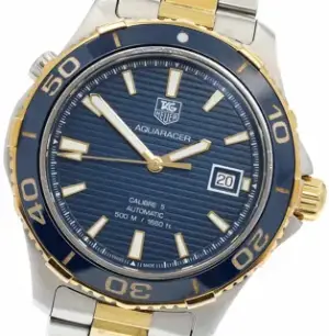 TAG Heuer TAG Heuer Aquaracer WAK2120.BB0835 Ceramic and Yellow gold and Stainless steel Blue