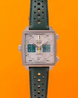 TAG Heuer TAG Heuer Monaco CAW218E.FC6565 39mm Titanium Green and Silver