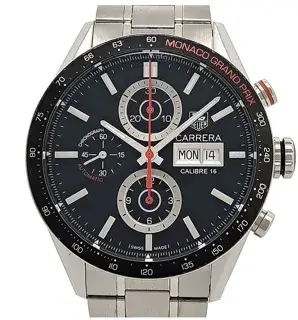 TAG Heuer TAG Heuer Carrera CV2A1F.BA0796 43mm Stainless steel Black