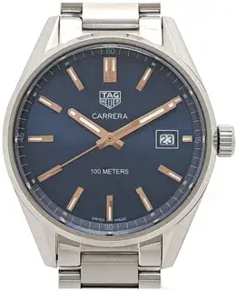 TAG Heuer TAG Heuer Carrera WAR1112.BA0601 20mm Stainless steel Blue and Silver