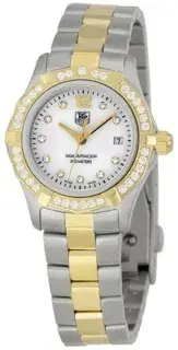TAG Heuer TAG Heuer Aquaracer WAF1450.BB0825 26mm Yellow gold and Stainless steel White