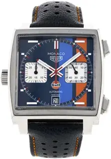 TAG Heuer TAG Heuer Monaco CAW211R.FC6401 39mm Stainless steel Blue and Orange