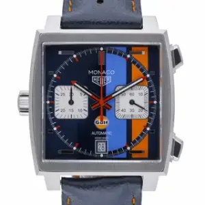 TAG Heuer TAG Heuer Monaco CAW2110.FC6401 39mm Stainless steel Blue and Orange