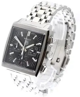 TAG Heuer TAG Heuer Monaco CW2111-0 38mm Stainless steel Black