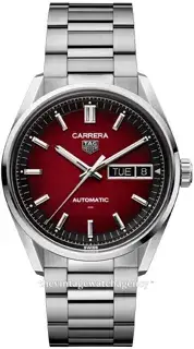TAG Heuer TAG Heuer Carrera WDA2113.BA0043 41mm Stainless steel Black and Red