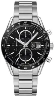 TAG Heuer TAG Heuer Carrera CV201AL.BA0723 41mm Stainless steel Black