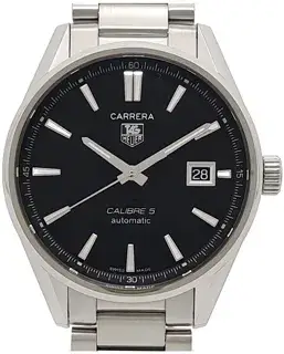 TAG Heuer TAG Heuer Carrera WA111A 39mm Stainless steel Black and Silver