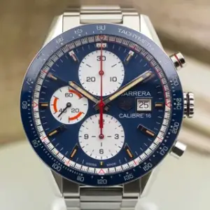 TAG Heuer TAG Heuer Carrera CV201AR.BA0715 41mm Ceramic and Stainless steel Blue