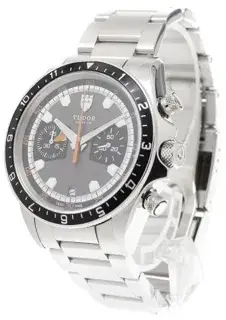 Tudor Tudor Heritage 70330 42mm Stainless steel Black and Gray