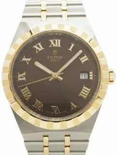 Tudor Tudor Royal 28503 38mm Yellow gold and Stainless steel Brown