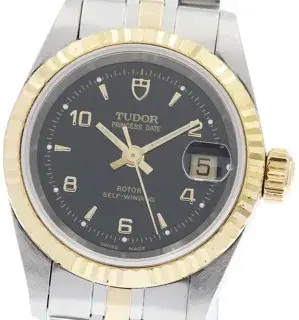 Tudor Tudor Prince 92413 25mm Yellow gold and Stainless steel Black