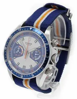 Tudor Tudor Heritage 70330 42mm Stainless steel nylon Blue and Gray