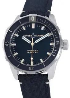 Ulysse Nardin Ulysse Nardin Diver 8163-175/93 42mm Stainless steel Blue