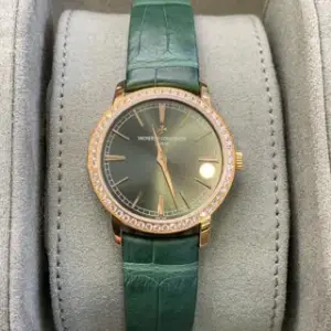 Vacheron Constantin Vacheron Constantin Traditionnelle 1405T/000R-H009 33mm Rose gold Green