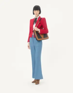 Valentino Bluse Aus Baumwoll-Popeline