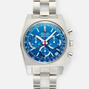 Zenith Zenith Revival 03.A3818.400/51.M3818 37mm Stainless steel Blue