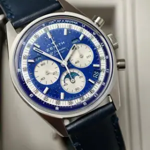 Zenith Zenith Chronomaster 03.3400.3610/51.C910 38mm Stainless steel Blue
