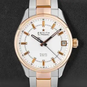 Zenith Zenith El Primero Espada 51.2170.4650/01.M2170 40mm Yellow gold and Stainless steel White